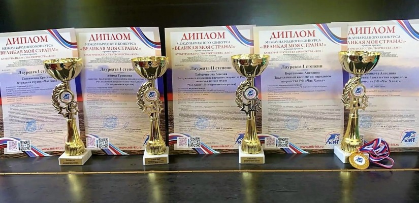 Детская эстрадная студия «Час ханат» стала обладателем Гран-при Международного конкурса «Великая моя страна»