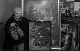 В театре «Читiген» создается сценография спектакля «Счастье моё» по эскизам петербургской художницы Ирины Бирули