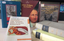 Главная библиотека Хакасии приглашает на книжную выставку, посвященную 270-летию создателя знаменитой трагедии «Фауст»