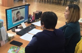 В Республиканской библиотеке для слепых состоялось заседание кружка громкого чтения на хакасском языке